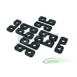 H0075-S Carbon Fibre Servo Spacer (10pcs) Goblin 500/630/700/770